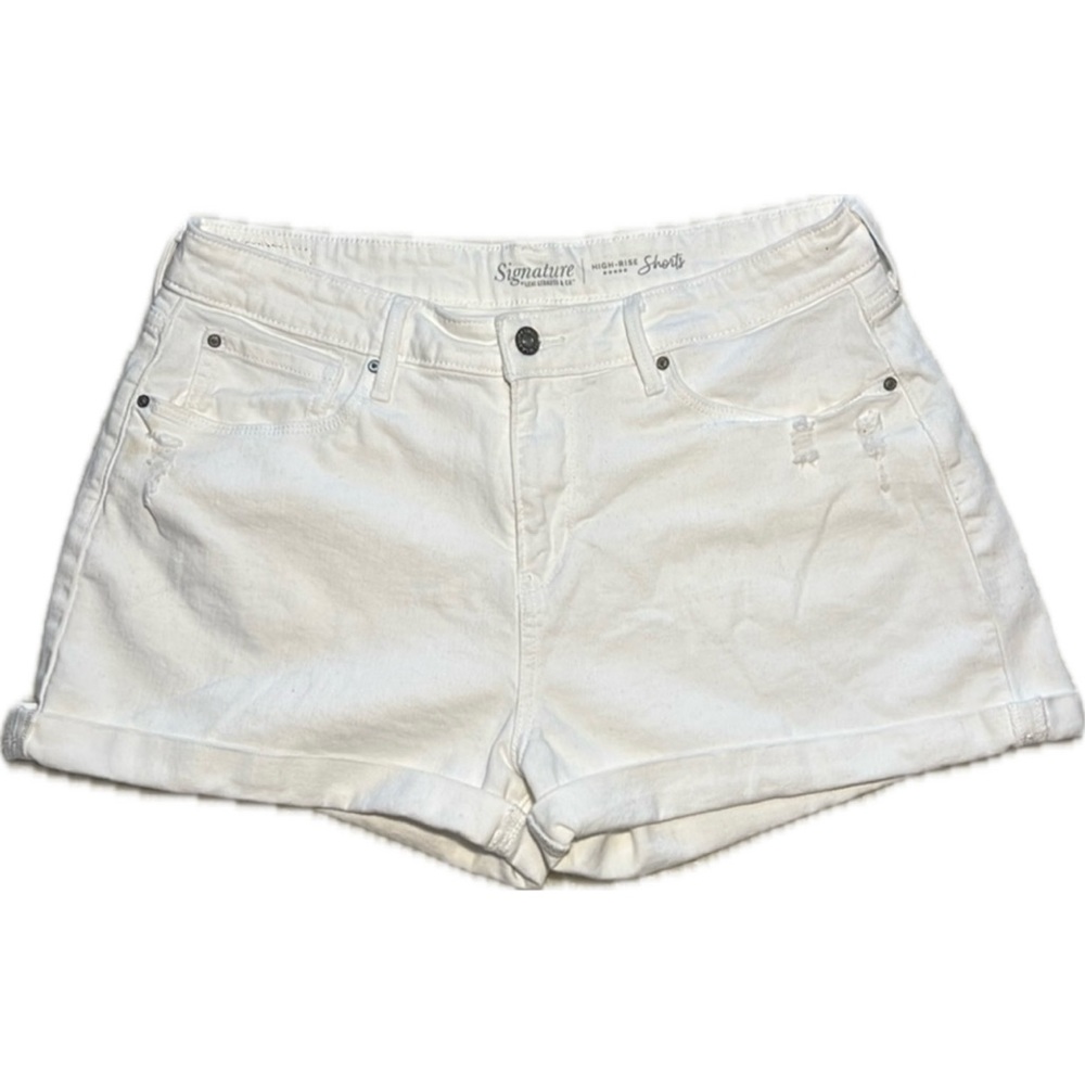 Levi's Signature High‎ Rise Distressed Shorts